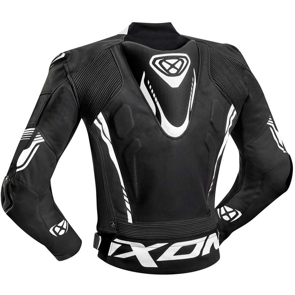 Ixon Leather Motorcycle Jacket Model Vortex 2 Black White