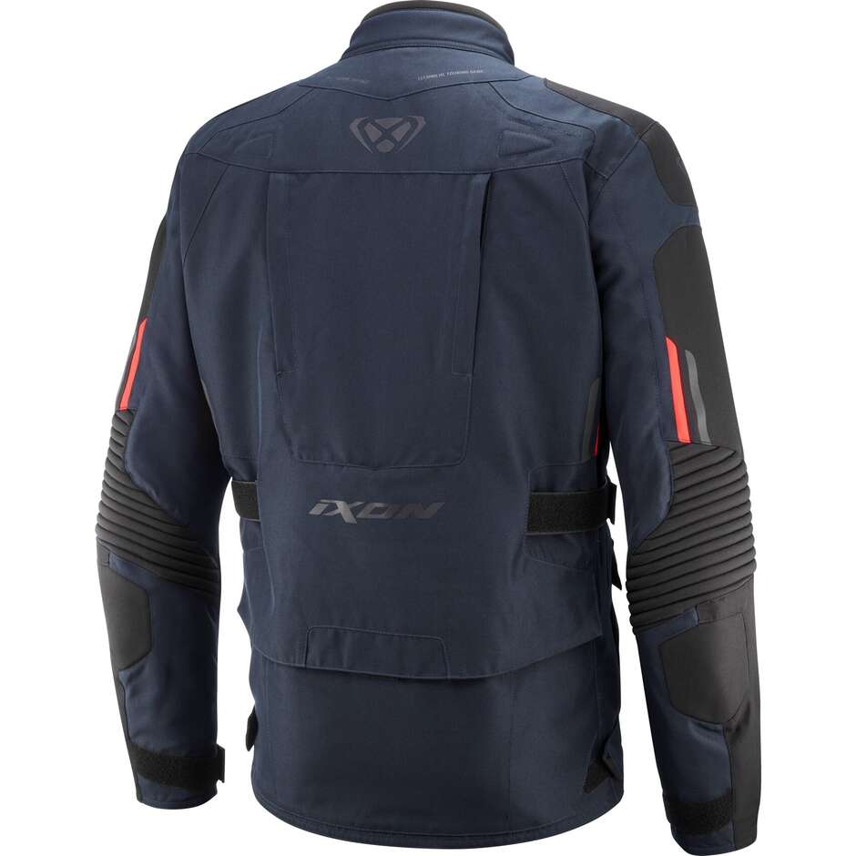Ixon MIDGARD Navy Bright Red Touring Motorcycle Jacket