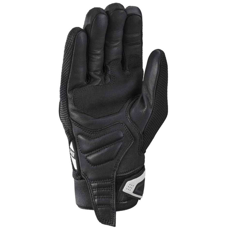 Ixon MIG 2 AIRFLOW Black White Summer Motorcycle Gloves