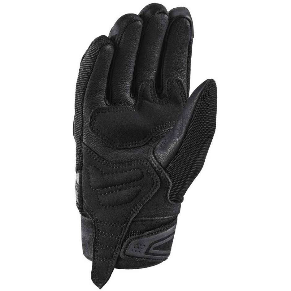 Ixon MIG 2 LADY Black Leather and Fabric Women's Motorcycle Gloves