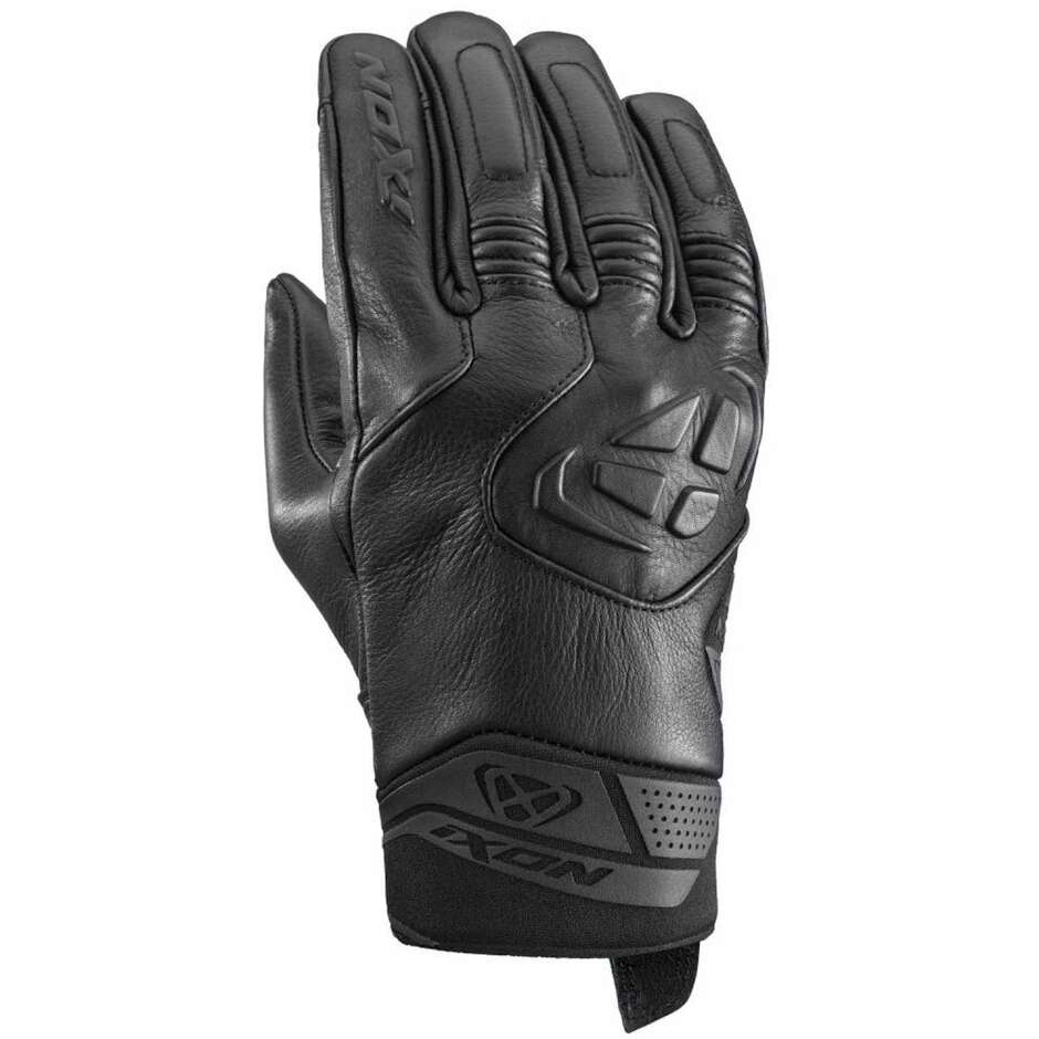 Ixon MIG 2 LEATHER Black Motorcycle Gloves