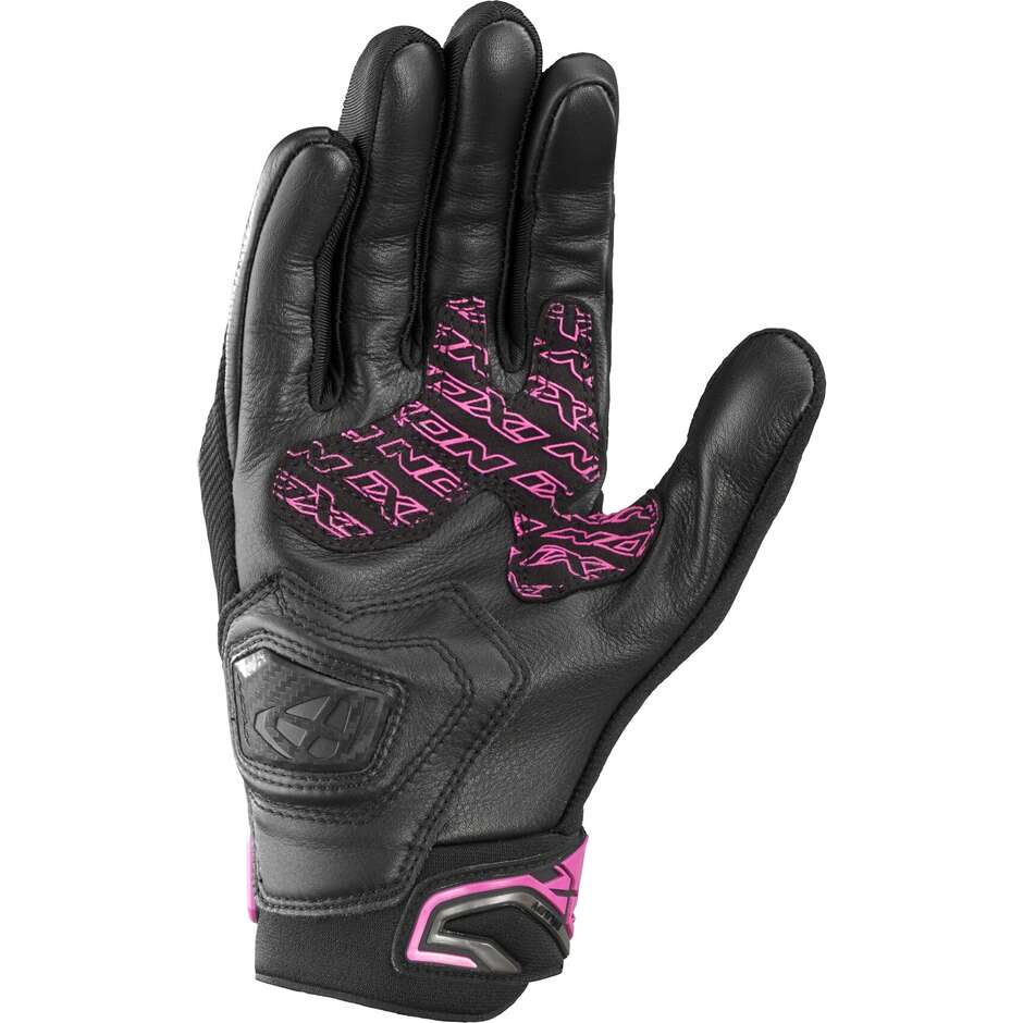 Ixon MIRAGE AIR LADY Women's Motorcycle Gloves Black FUCHSIA