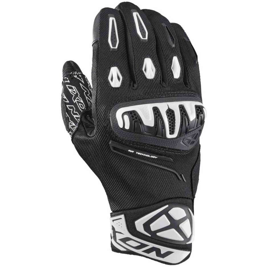 Ixon MIRAGE AIR Summer Motorcycle Gloves Black White