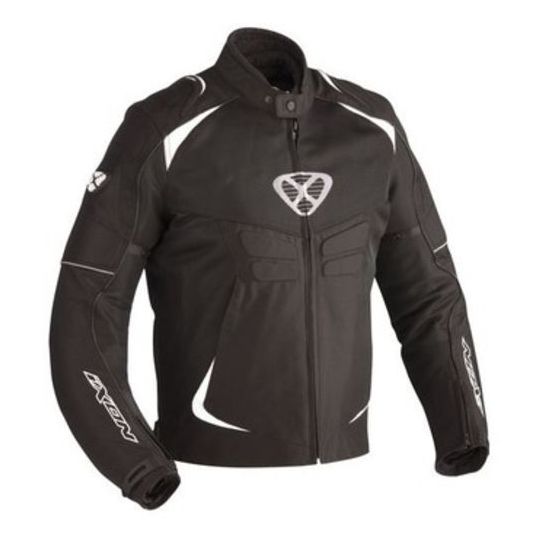 Ixon Motorcycle Jacket Fabric Sismic Sport Black / White For Sale