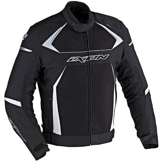 Ixon Motorcycle Jacket Fabric Summer Cyclic HP Black / White For Sale