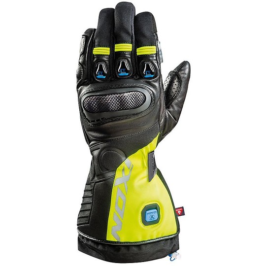 Ixon Motorcycle Smart Warming Gloves IT-ASO Clim8 Black Yellow Vivo IT-Serie