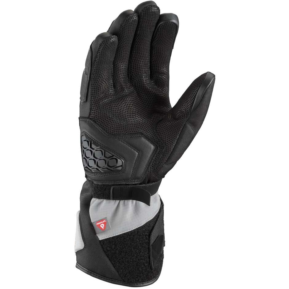 Ixon MS DRAKKAR Motorradhandschuhe Schwarz Grau Rot
