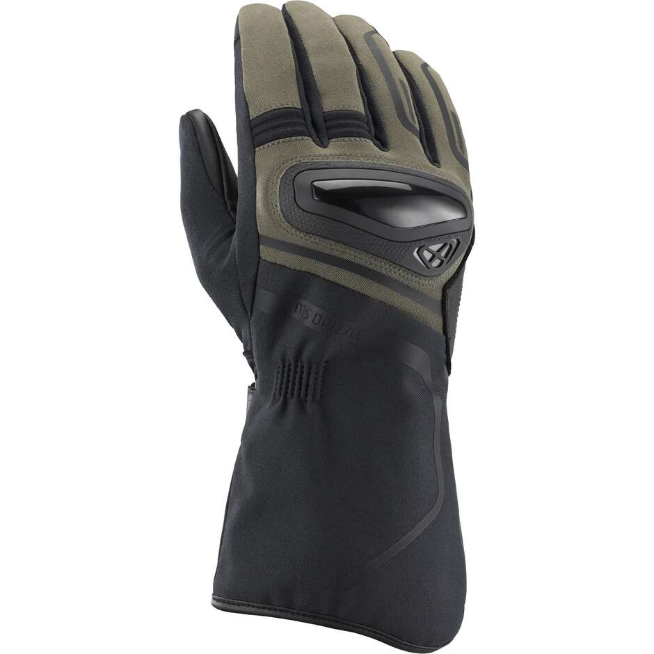 Ixon MS DRIZZLE Motorcycle Gloves Khaki Black