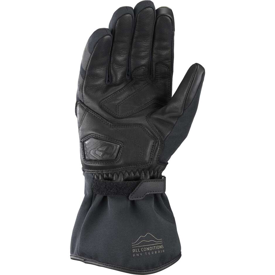 Ixon MS DRIZZLE Motorcycle Gloves Khaki Black