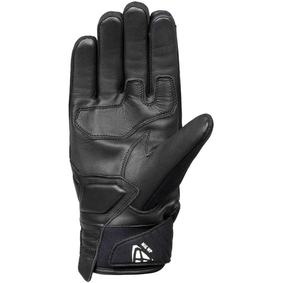 Ixon MS MIG WP Mid Season Motorcycle Gloves Black White