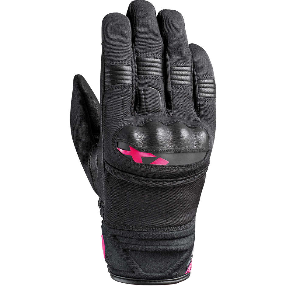 Ixon MS PICCO LADY Mid Season Women's Motorcycle Gloves Black Fuchsia