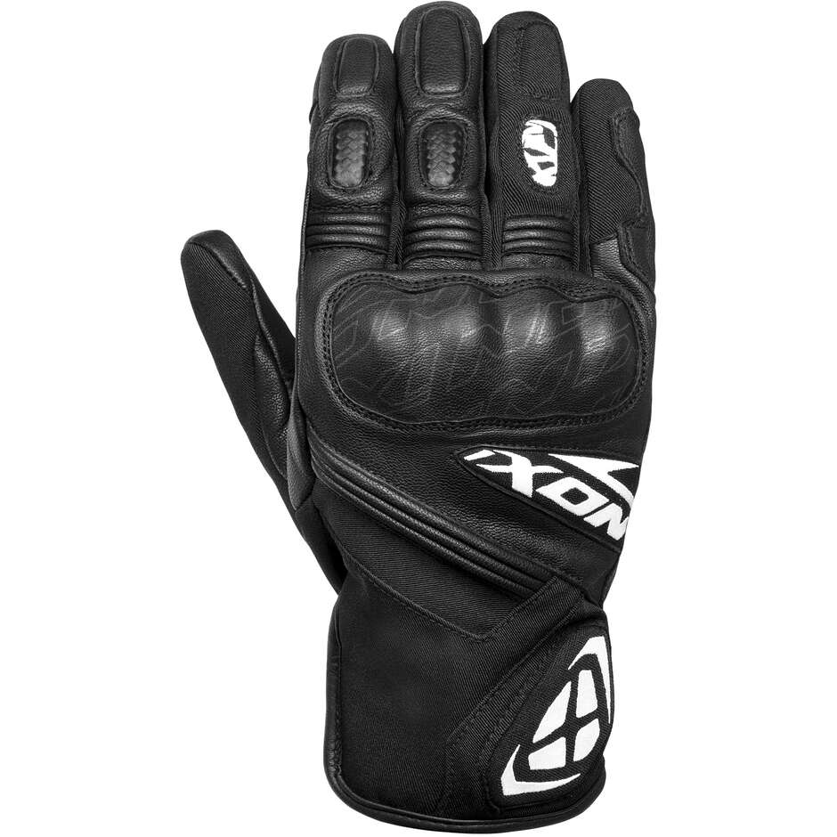 Ixon MS RAGE Mid Season Motorcycle Gloves Black White