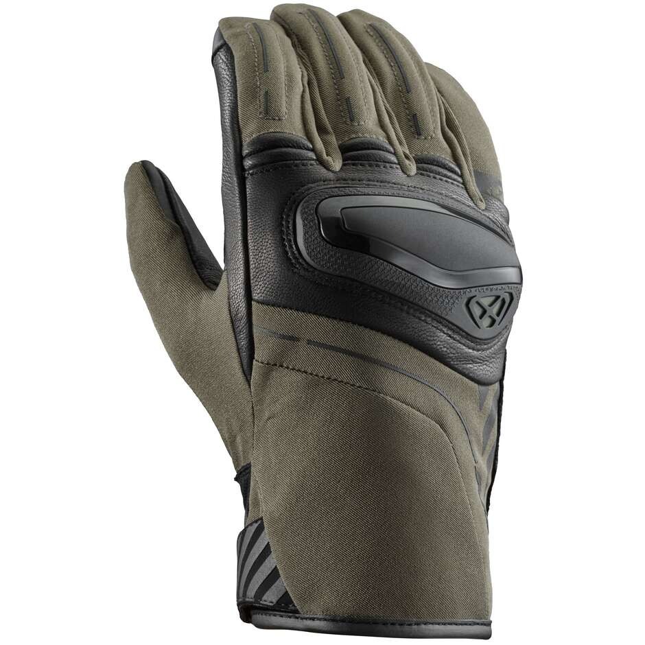 Ixon MS SINERGY Motorcycle Gloves Khaki Black