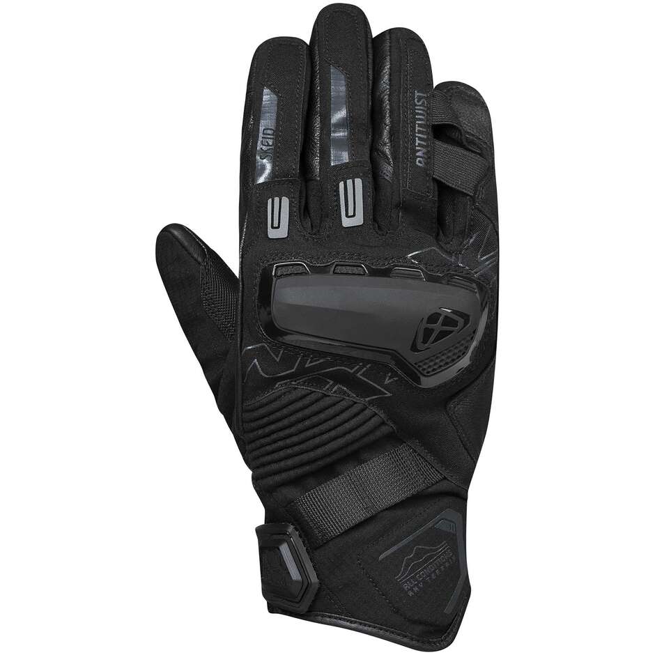 Ixon MS SKEID Black Mid-Season Motorcycle Gloves