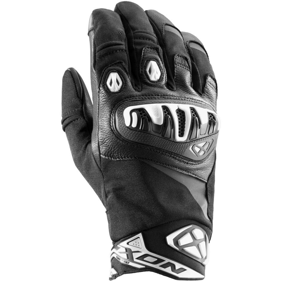 Ixon MS TORPEDO Motorradhandschuhe Schwarz Weiß
