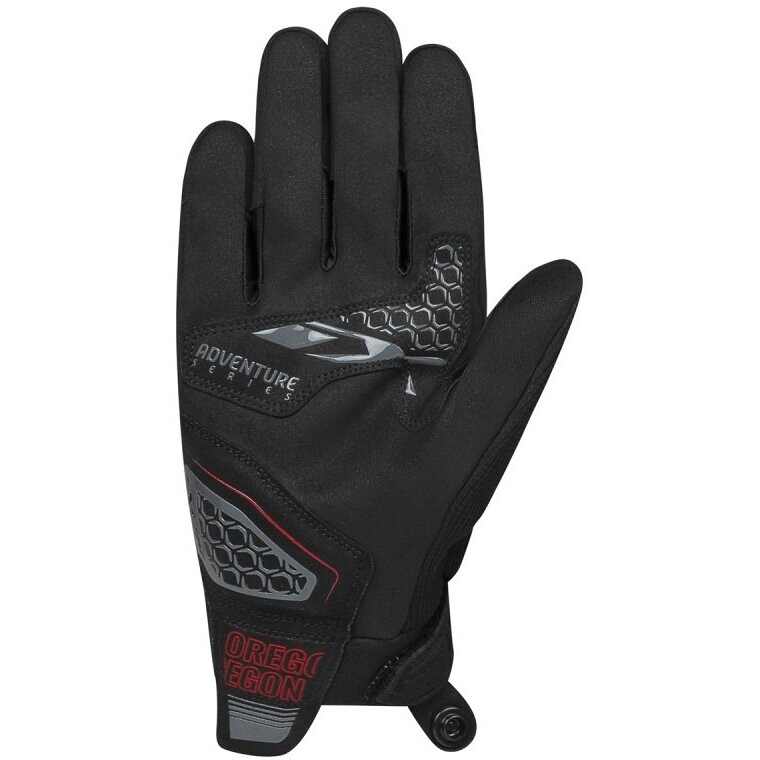 Ixon OREGON Summer Motorcycle Gloves Black Red Live