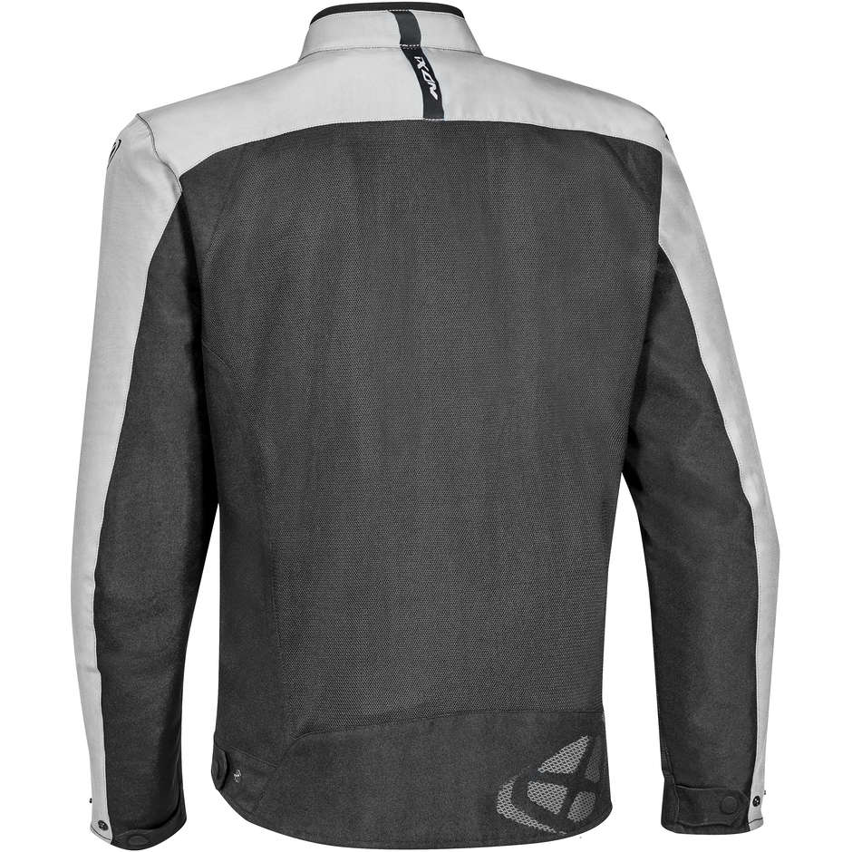 Ixon ORION Perforated Fabric Motorcycle Jacket Black Gray Blue