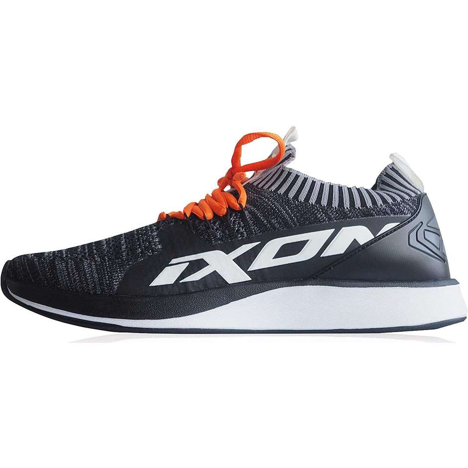 Ixon PADDOCK Sneaker Chaussures Noir Anthracite Blanc Orange