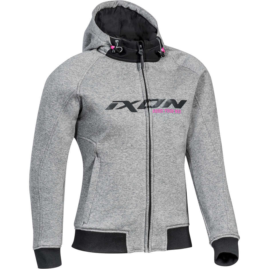 Ixon PALERMO LADY Women's Sports Sweatshirt Gray Pink