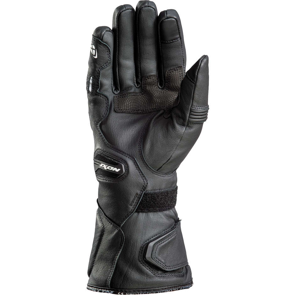 Ixon PRO APOLLO Waterproof Motorcycle Leather Gloves Black