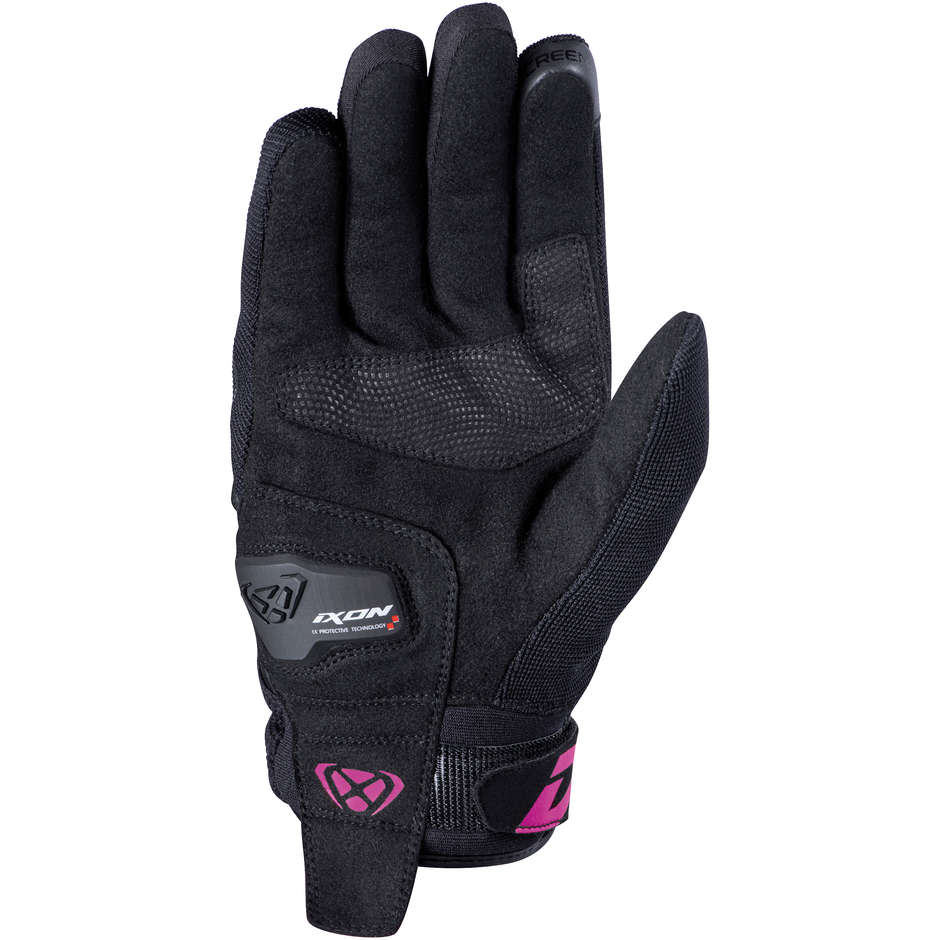 Ixon PRO BLAST LADY Women's Winter Motorcycle Gloves Black Fuchsia
