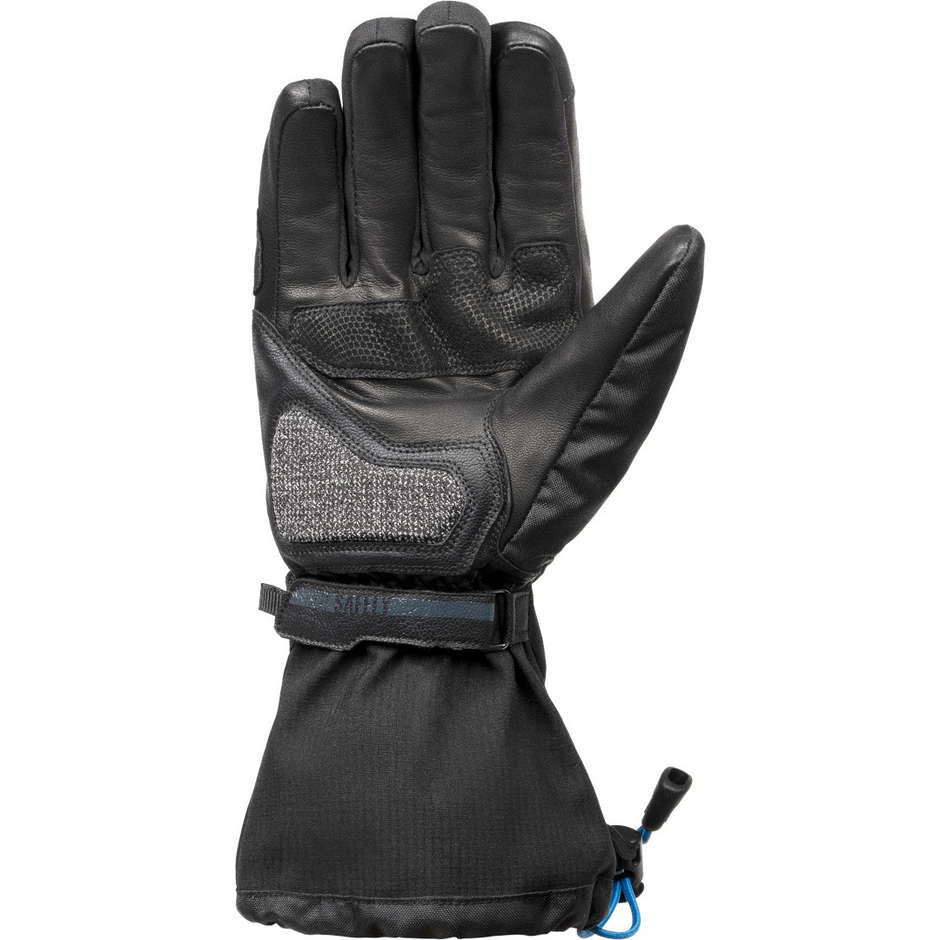 Ixon PRO EDDAS Winter Motorcycle Gloves Black Gray Blue