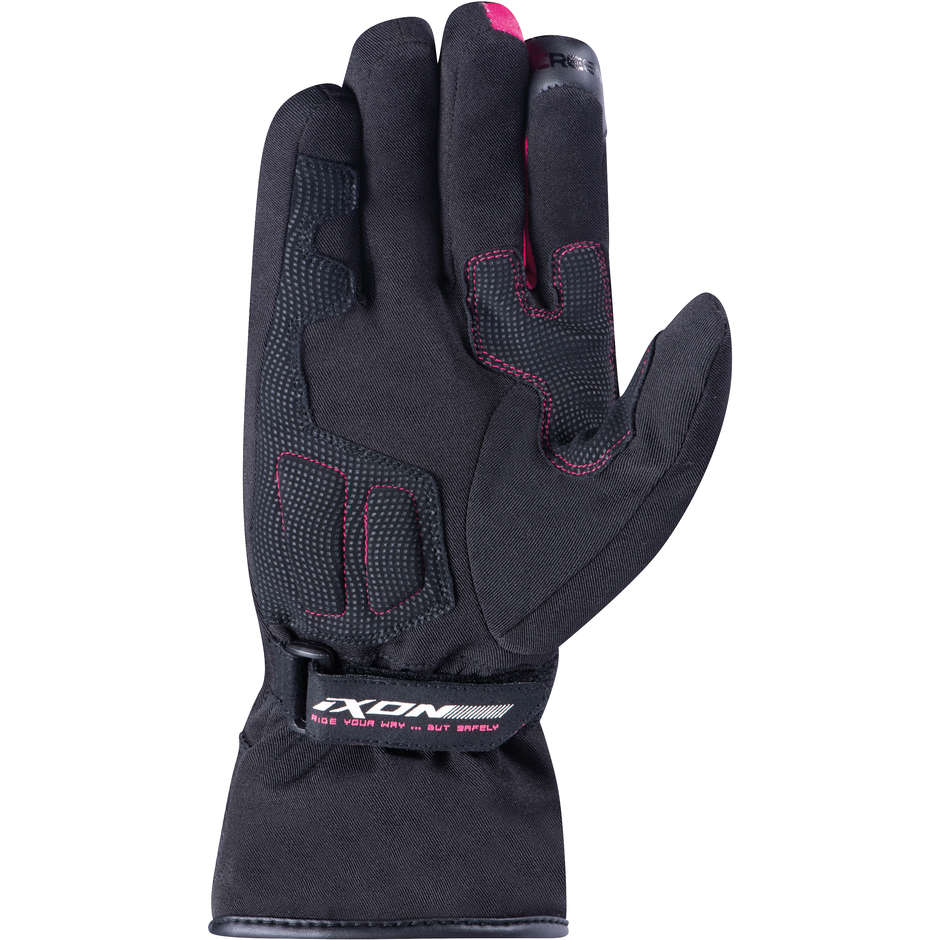 Ixon PRO GLOBE LADY Women's Winter Motorcycle Gloves Black Fuchsia