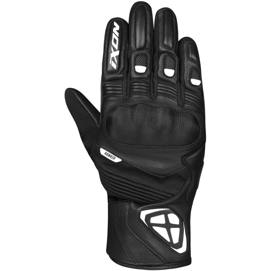 Ixon PRO HAWKER Winter Motorcycle Gloves Black White