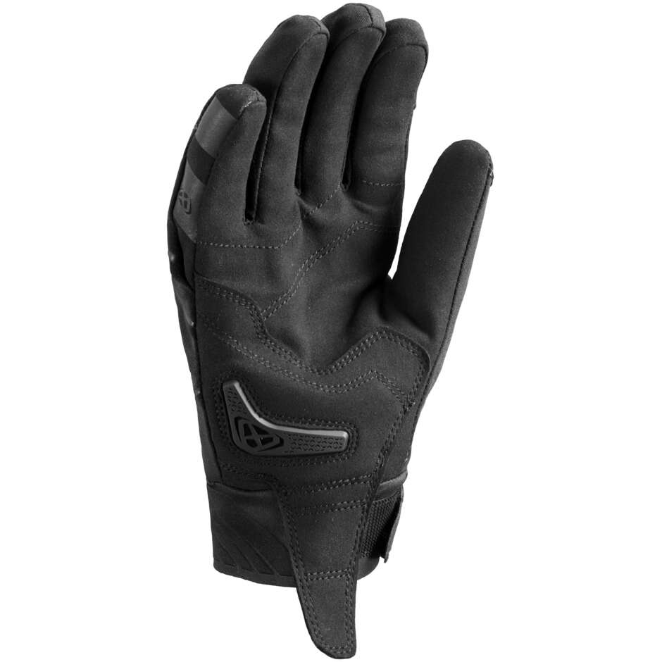 Ixon PRO HURRICANE 2 L Schwarze Damen-Winter-Motorradhandschuhe