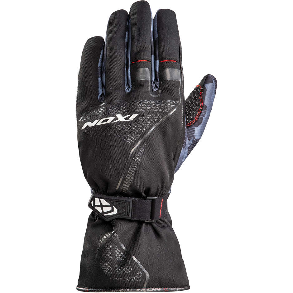 Ixon PRO INDY Waterproof Textile Motorcycle Gloves Black Camo