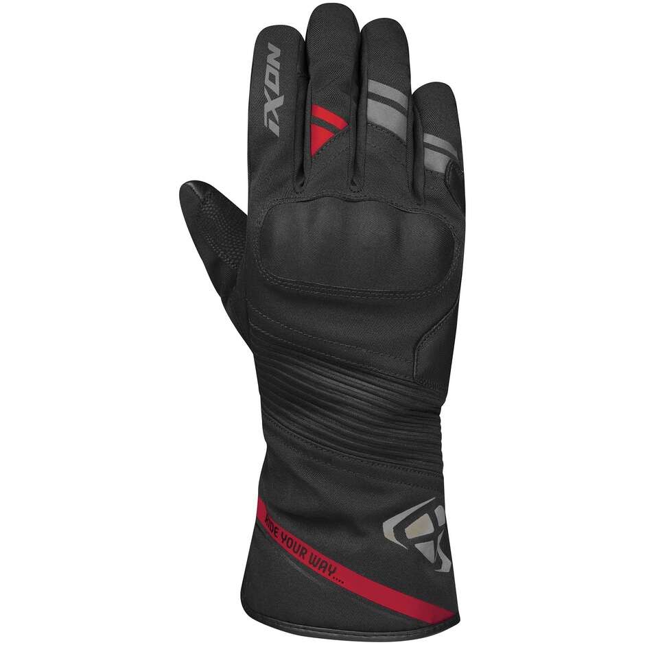 Ixon PRO MIDGARD Winter Motorcycle Gloves Black Red