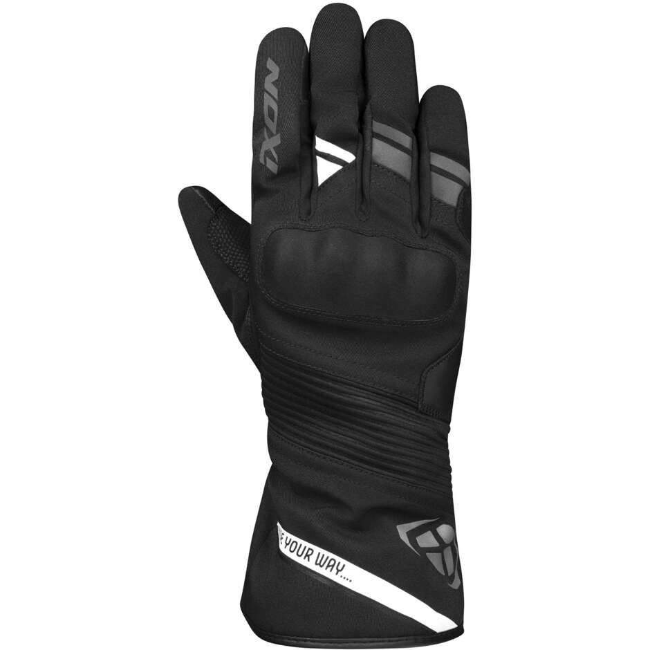 Ixon PRO MIDGARD Winter Motorcycle Gloves Black White