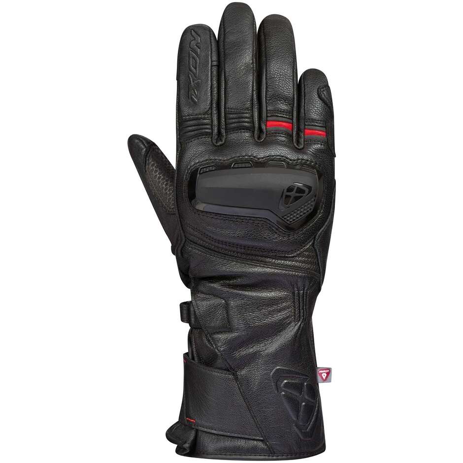 Ixon PRO MILES Winter Motorcycle Gloves Black Red