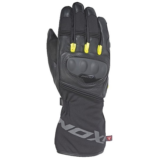 Ixon PRO Motorcycle Winter Gloves PRO RESCUE CE Black Yellow Vivo