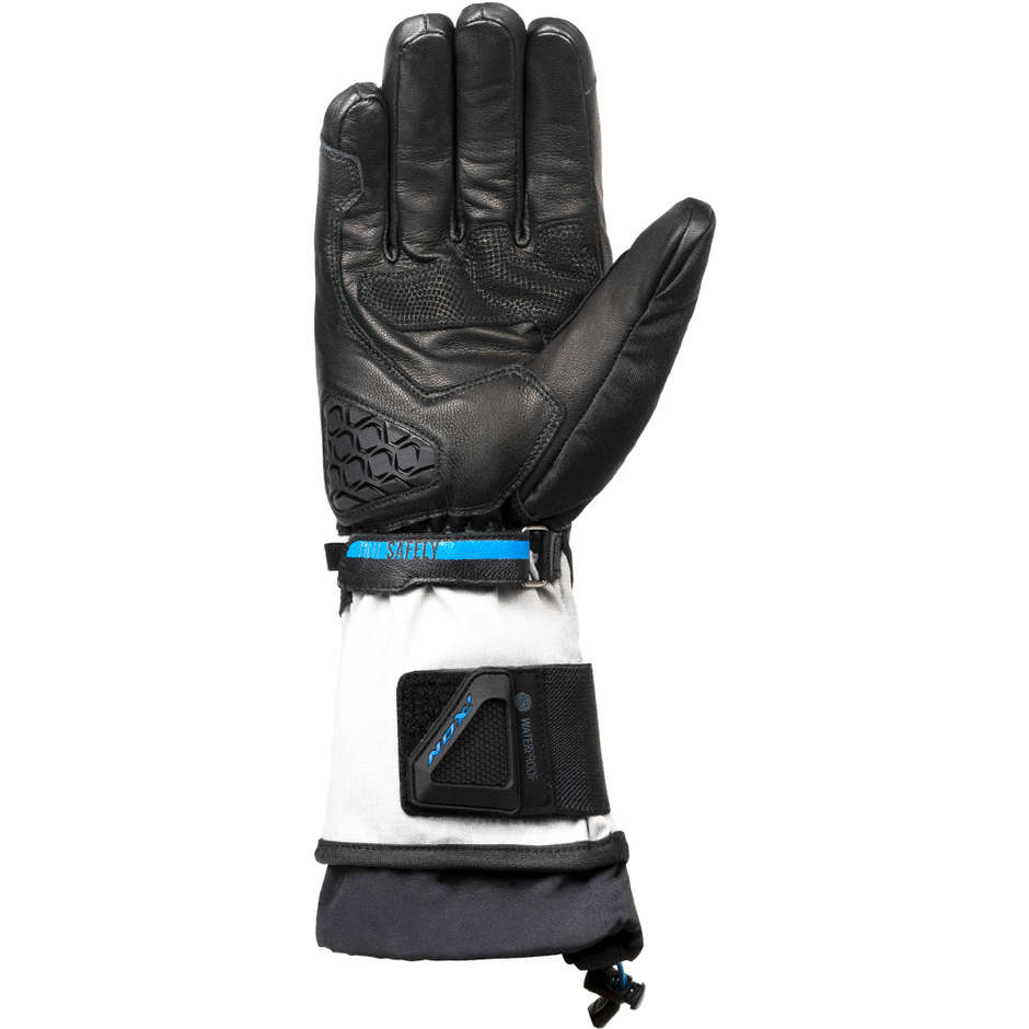 Ixon PRO RAGNAR Winter Motorcycle Gloves Black Gray Blue