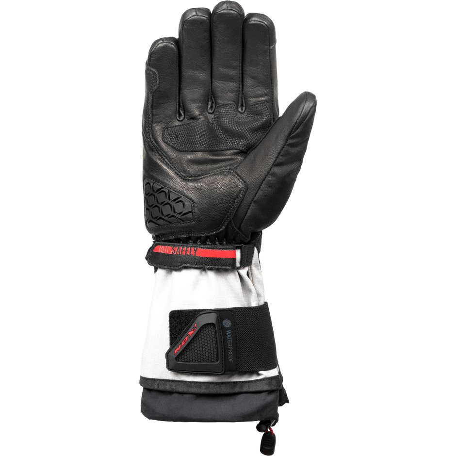 Ixon PRO RAGNAR Winter Motorcycle Gloves Black Gray Red