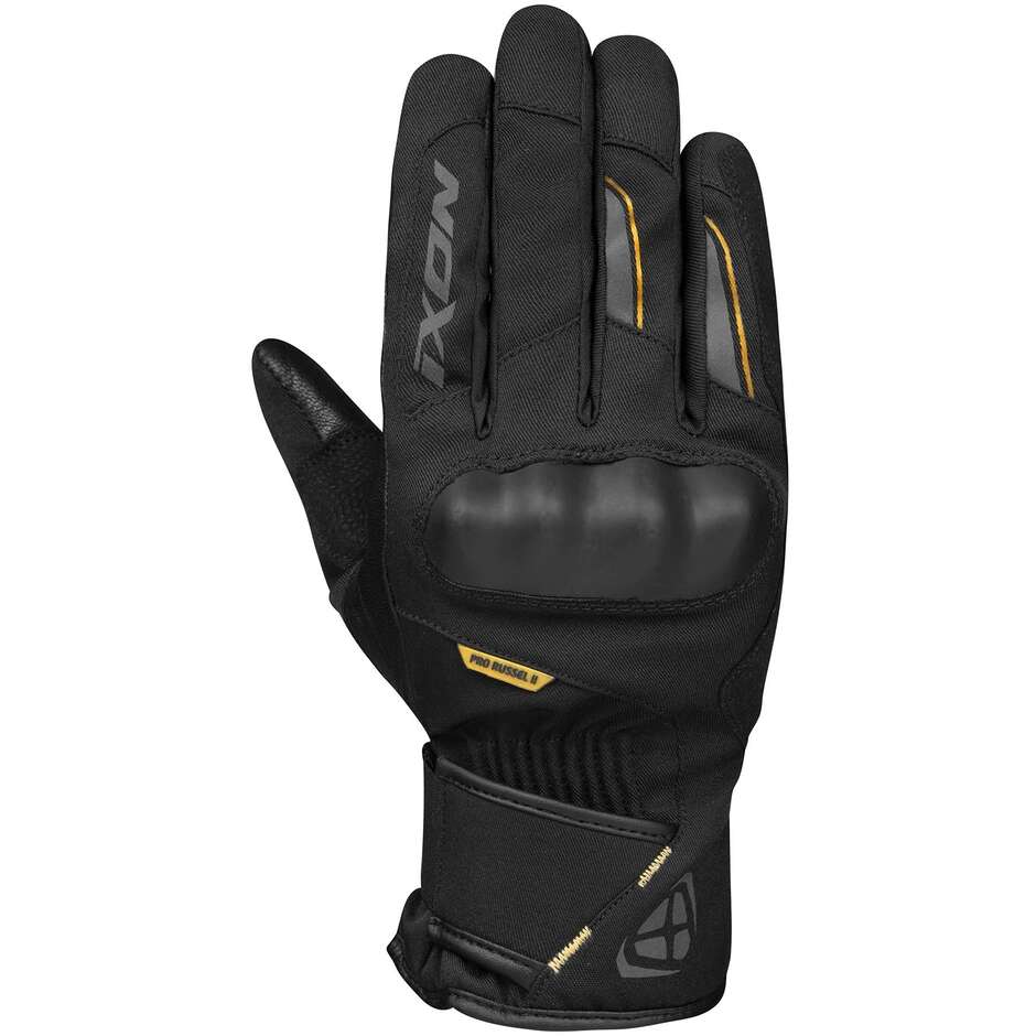 Ixon PRO RUSSEL 2 L Black Gold Winter Motorcycle Gloves