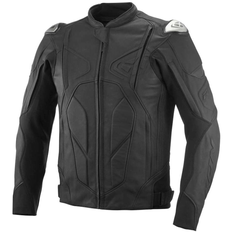 Ixon RAGE Black Leather Motorcycle Jacket