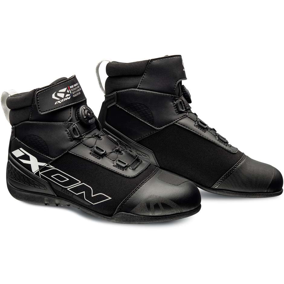 Ixon RANKER Black White Sport Motorcycle Shoes