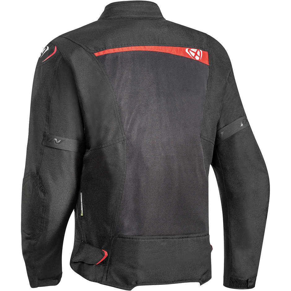 Ixon Raptor 3 Layer Fabric Motorcycle Jacket Black Red