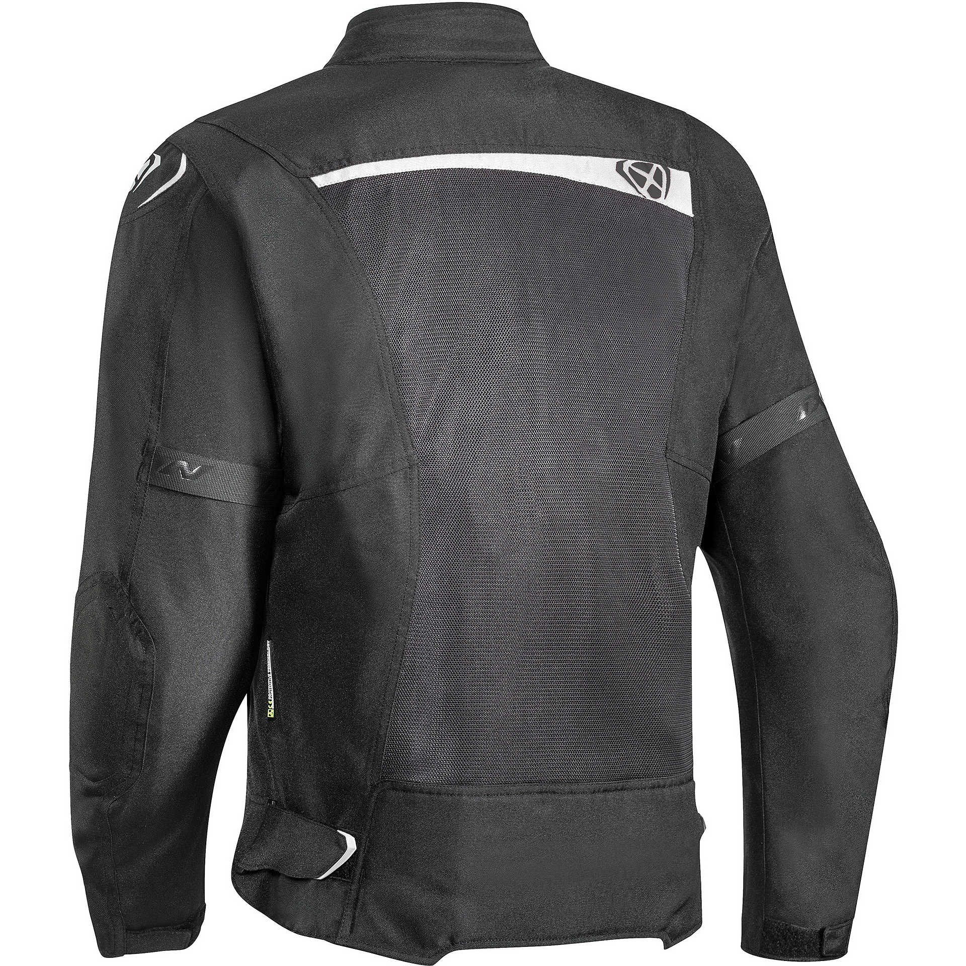 Ixon Raptor 3-layer Fabric Motorcycle Jacket Black White For Sale ...