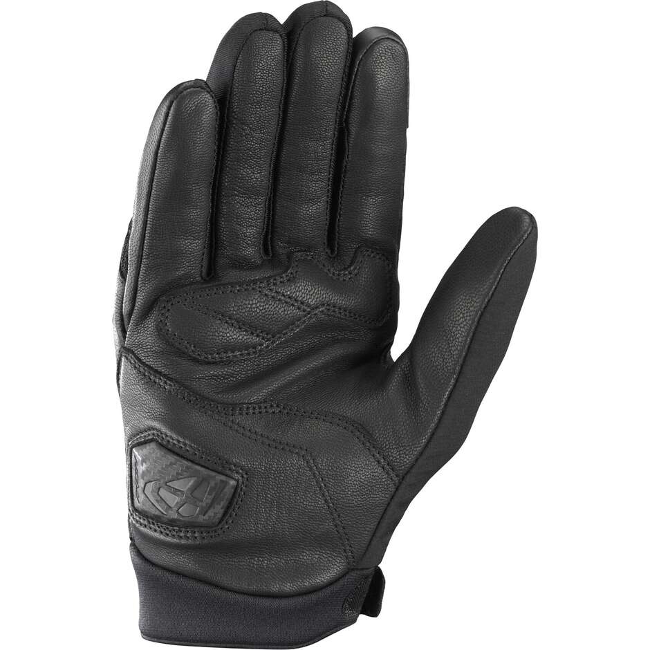 Ixon RISE AIR 2 Leather Motorcycle Gloves Black Bright Red
