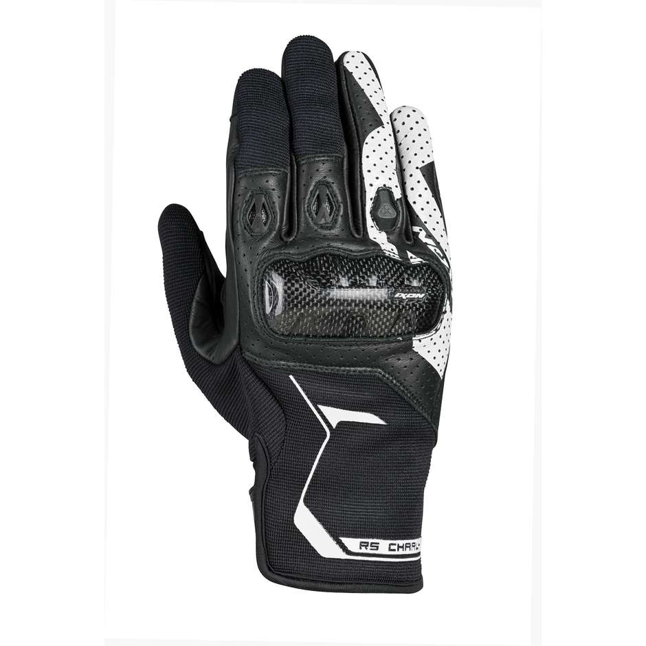 Ixon RS CHARLY Black White Summer Motorcycle Glove