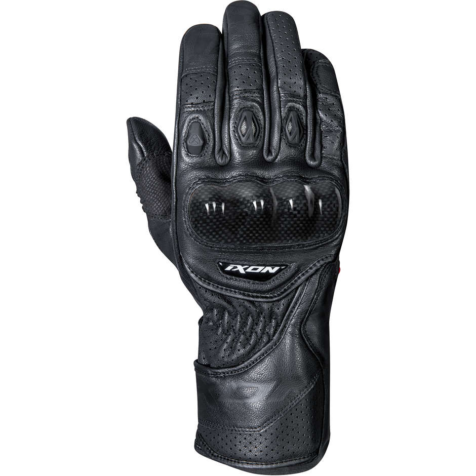Ixon RS CIRCUIT-R Sports Leather Motorcycle Gloves Black