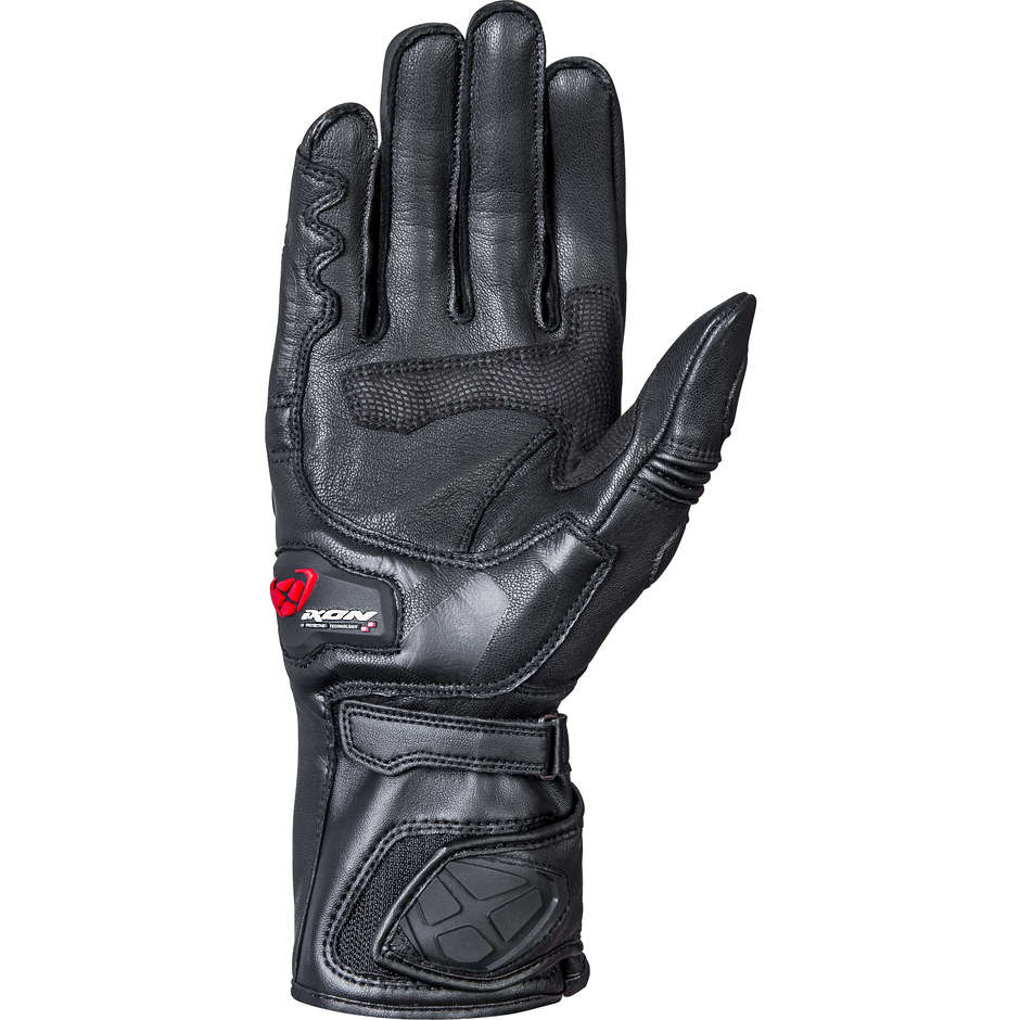 Ixon RS CIRCUIT-R Sports Leather Motorcycle Gloves Black