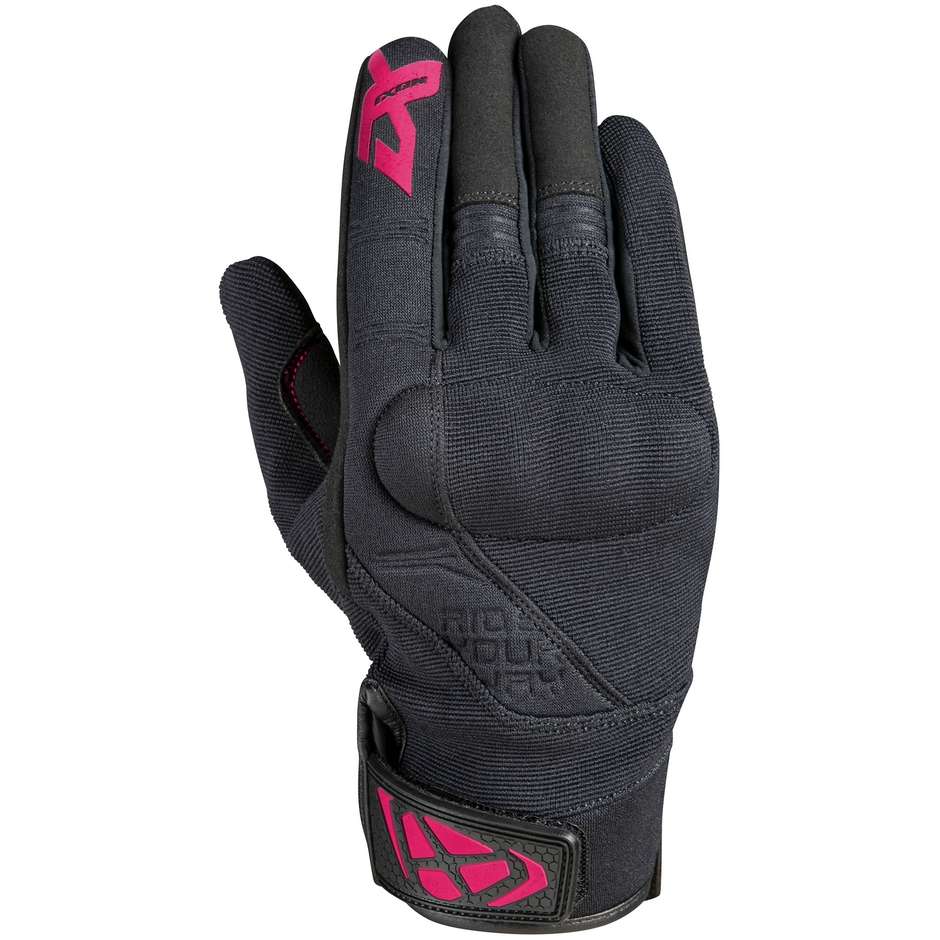 Ixon RS DELTA Lady Summer Motorcycle Gloves Black Fuchsia