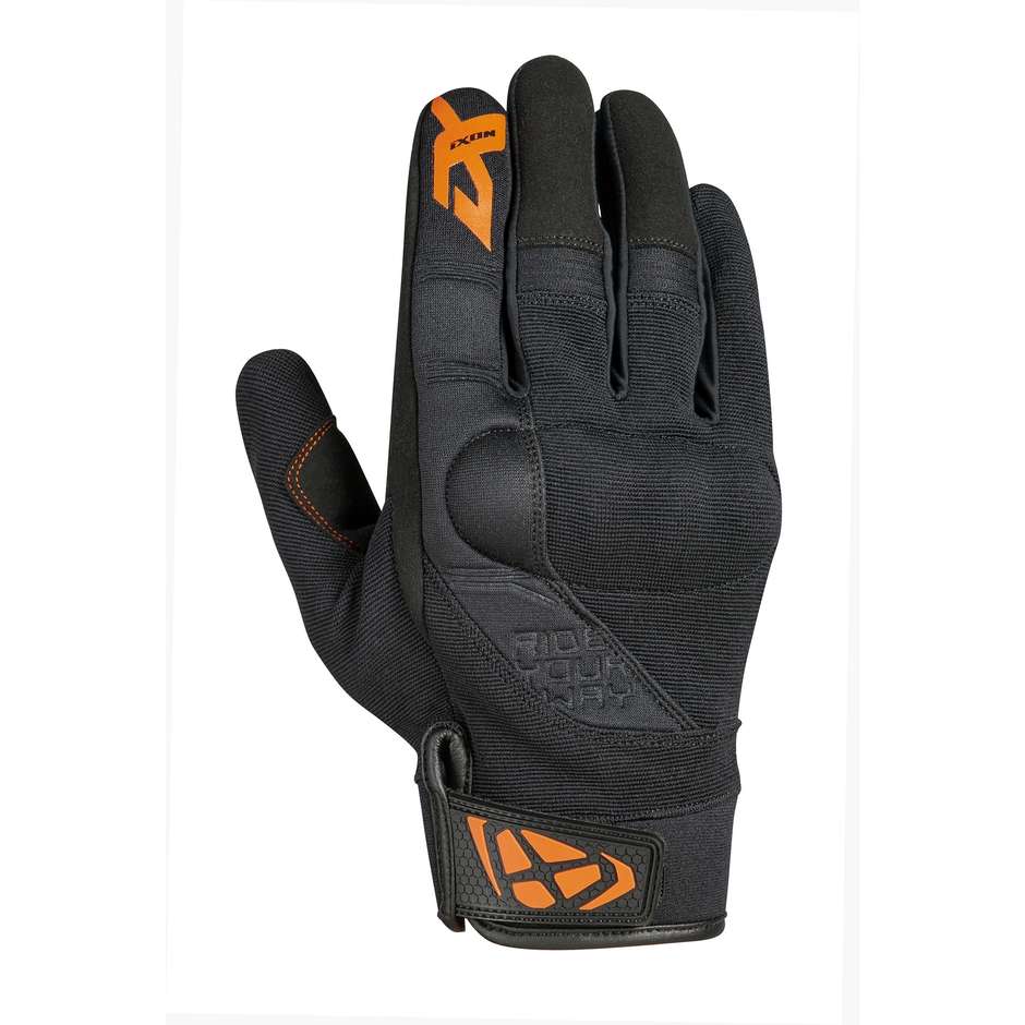 Ixon RS DELTA Summer Motorcycle Gloves Black Orange