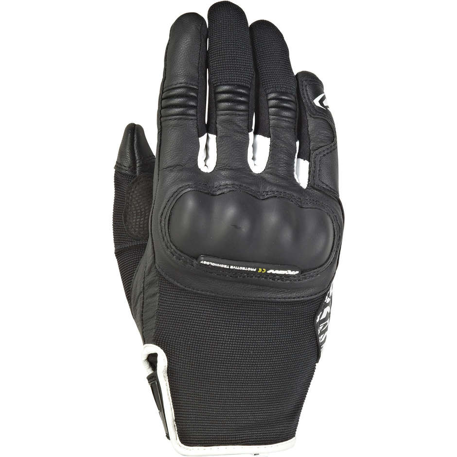 Ixon RS Grip 2 Lady Summer Motorcycle Gloves In Black White Leather and Fabric