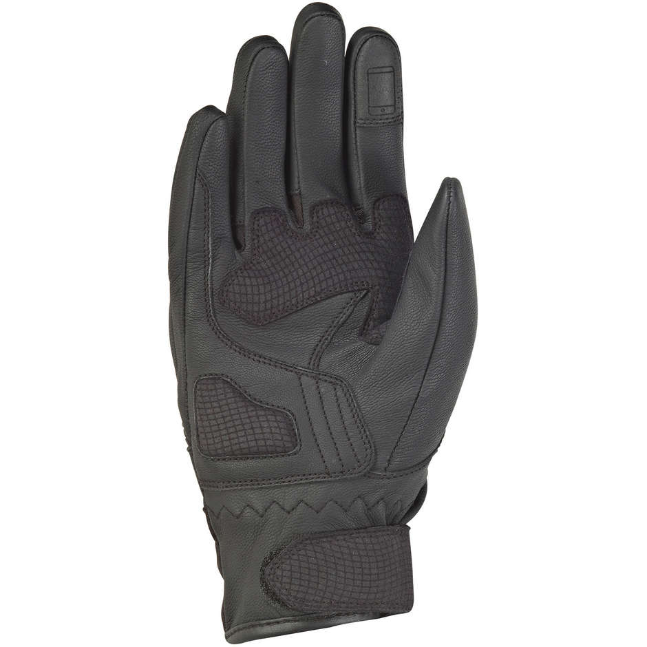 Ixon RS Hunt 2 Damen Sommer Motorrad Handschuhe aus schwarzem Leder und Stoff