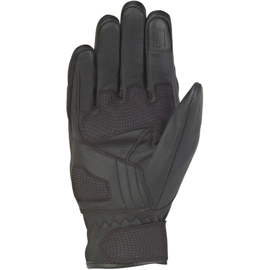 Ixon RS Hunt 2 Sommer Motorrad Handschuhe aus schwarzem Leder und Stoff